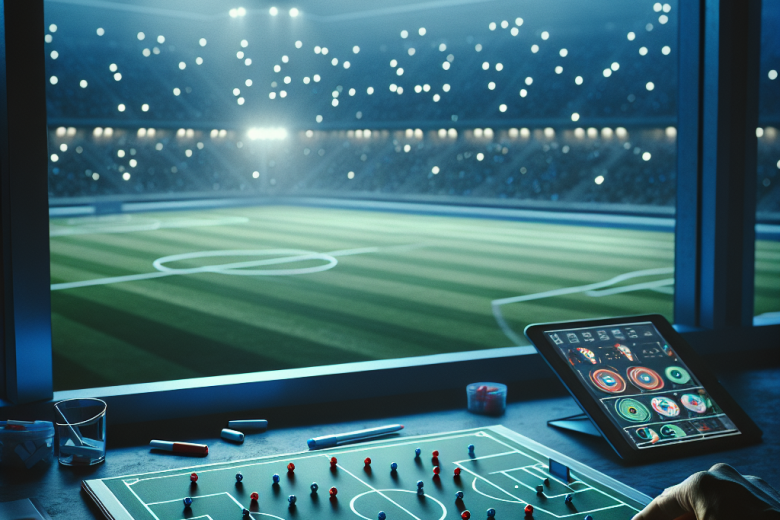 Analyst desk with football tactics board and heatmaps before upcoming English matches